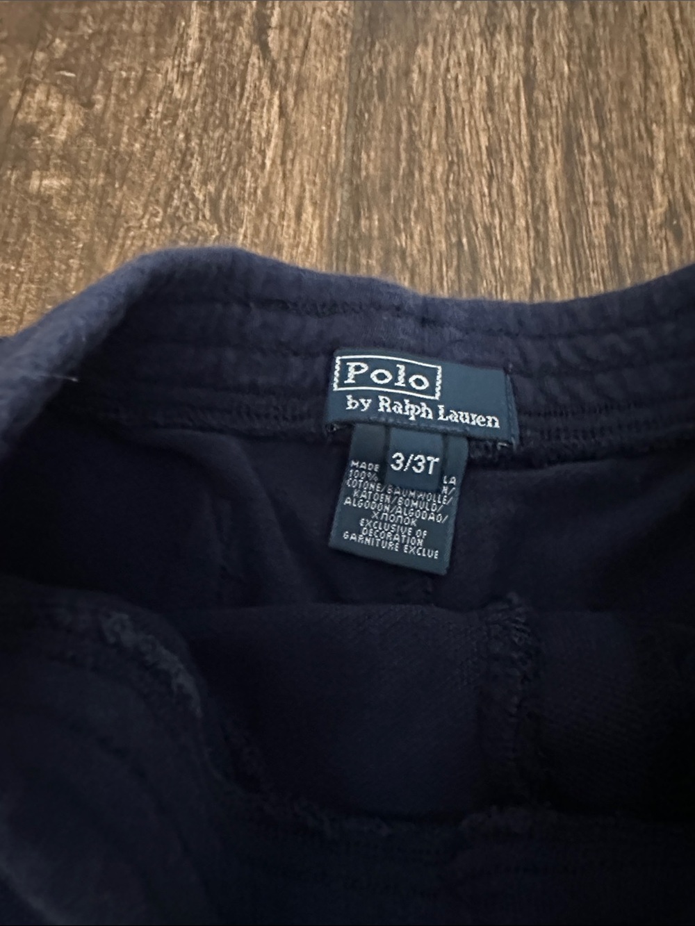 Polo by Ralph Lauren Navy Kids' Drawstring Shorts with Red Pony - Picture 2 of 4
